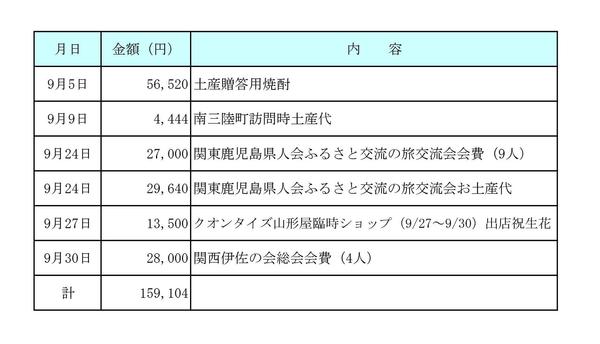 平成29年9月分