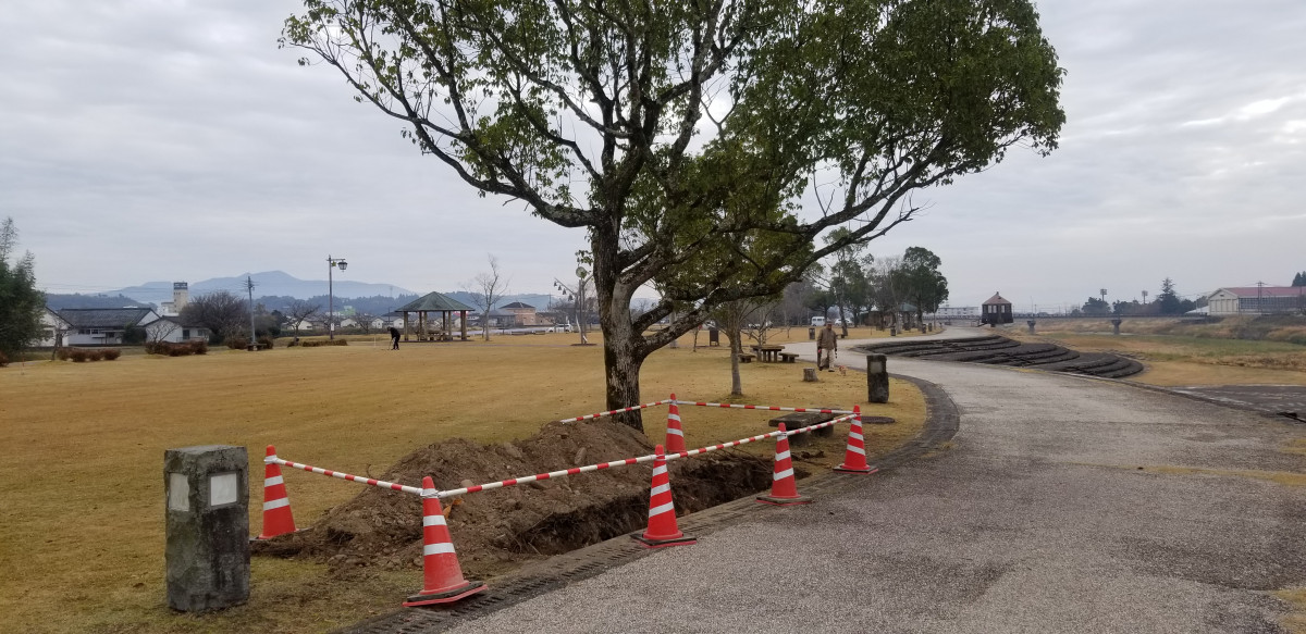 轟公園内街灯の故障について