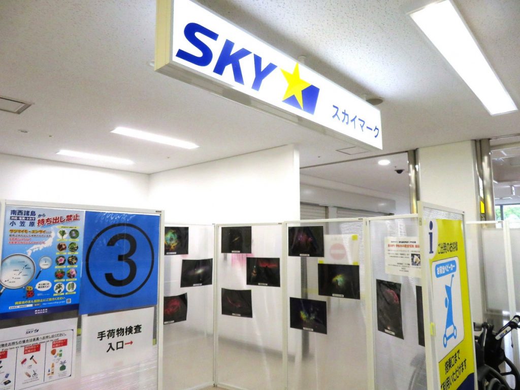 【イベント報告】鹿児島空港スカイマークカウンターで開催された七夕イベントに「伊佐市の星空写真」が展示されました！