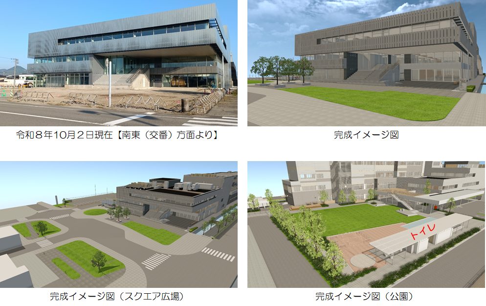 新庁舎（建物本体）が完成しました！